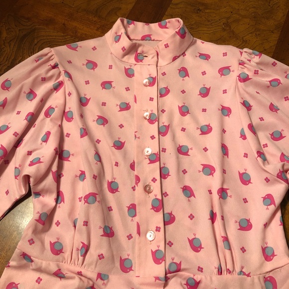 🌳🌳🌳VTG Handmade🌳🌳🌳Partridge Dress🌳🌳 - Picture 2 of 5